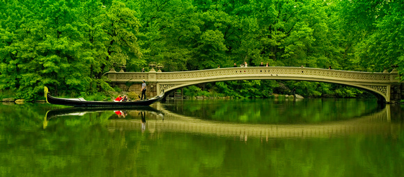 " Summer " The Bow Bridge in Central Park
